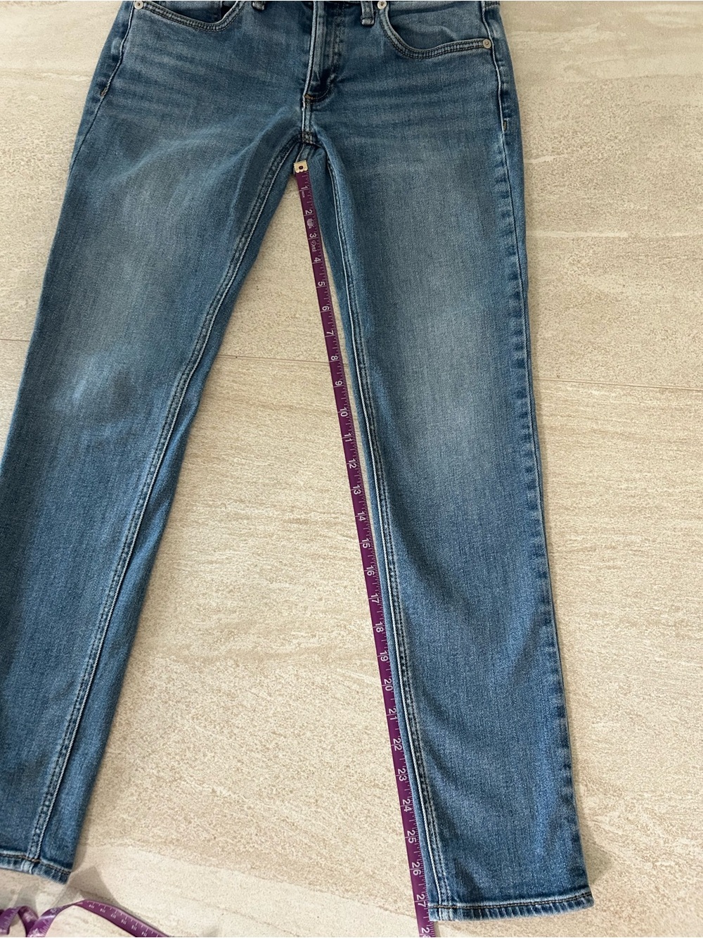 RAG & BONE DRE SLIM BOYFRIEND JEANS SIZE 24 - Picture 7 of 7